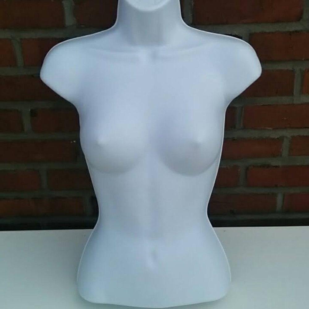 SUMMER SALE - Female Torso White Mannequin Form - Picture 3 of 7